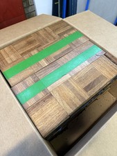 Reclaimed Gym Hall Parquet Floor Tiles Vintage Wood Strip Blocks Mixed Lot ~20kg