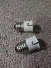 2 X Bulb Mount Converter Lamp Light Bulb Base Fitting Adapter E27-B22