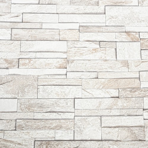 Off white grey slate - white, wallpaper