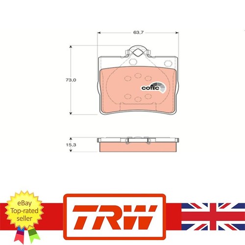 Brake pad set - for, chrysler
