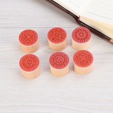  Wooden Seal Letter Wax Stamps Square Shape Stampers Party Favors