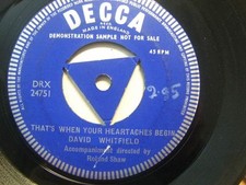 David Whitfield – That’s