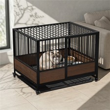Rolling Cat Kitten Cage Metal