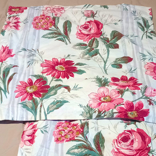 Vintage pair floral - pair, of