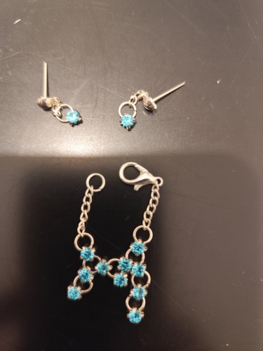 Handmade necklace earrings - necklace,