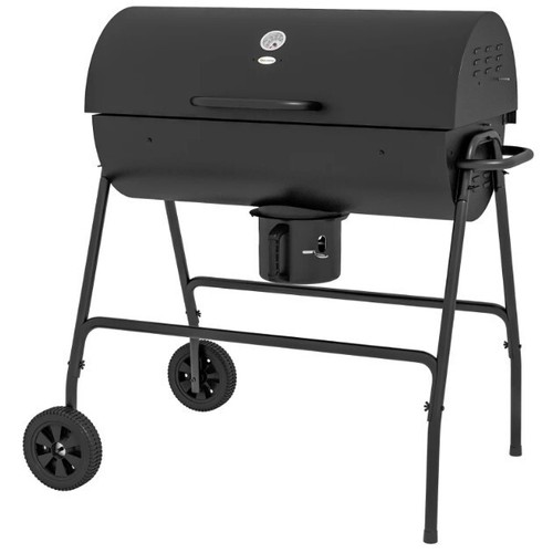 Barrel charcoal barbecue - charcoal, bbq