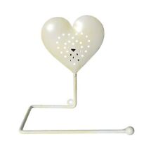 Cream Heart Toilet Roll Holder