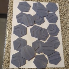 20 memoir '44 river hex tiles, printed, 