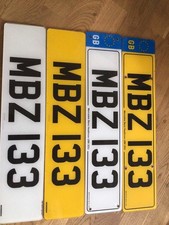Private number plates - number, on
