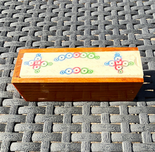 Dominoes wooden set - dominoes,
