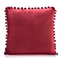 Velvet Pom pom cushion cover