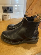 Doc Martens 2976 Chelsea Smooth Black Leather Boots Uk5/38 VGC