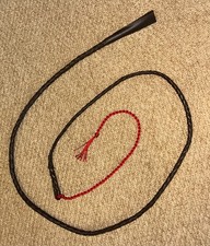 Brown Plaited Leather Thong /