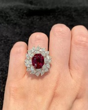 4.22 Ct Oval Cut Natural Ruby