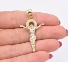 1 3/4" Crucifix Jesus Body CZ