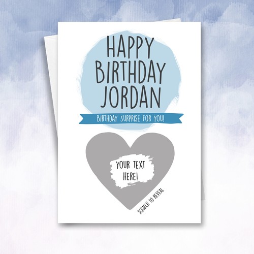 Personalised scratch off - personalised, scratch-off