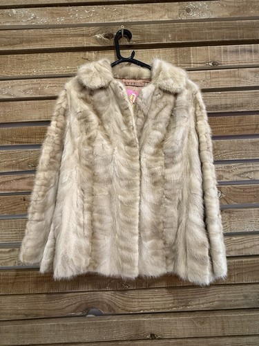 Vintage 60s white mink - white,