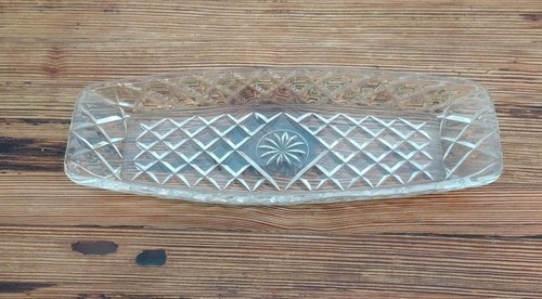 Vintage glass serving dish - vintage,