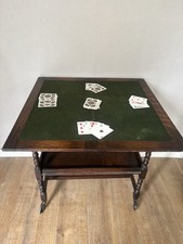 Antique Folding Card Table Games Table