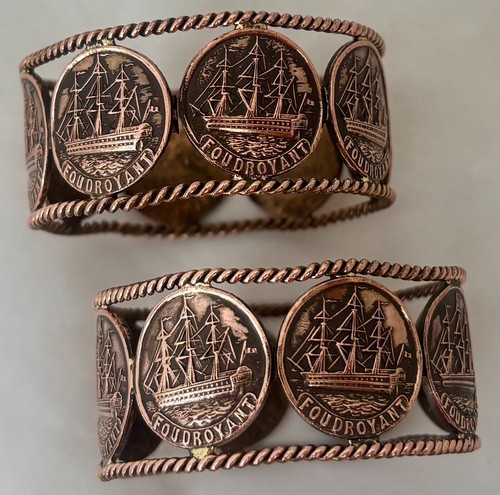 Hms foudroyant pair copper - foudroyant,, of