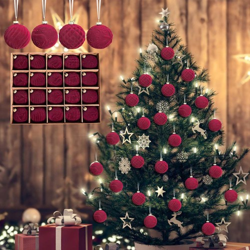 Burgundy christmas decorations - burgundy,