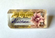 Vintage Reverse Carved lucite