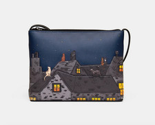 Stargazing Cats Leather Cross Body Bag - Yoshi Ladies Bag