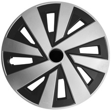 Set of 15'' Wheel trims for Combo Van Astra Corsa 4x15'' - SILVER/BLACK + badges