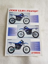 YAMAHA WR RANGE Motorcycle Sale Spec Leaflet 2001 UK Market WR426F WR400F WR250F