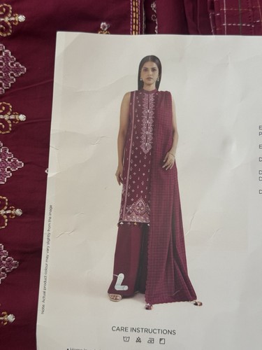 Sapphire cotton shalwar kameez - cotton,