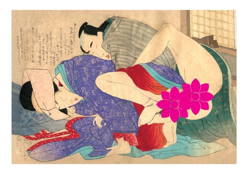 Japanese antique art shunga - antique,