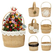 2pcs Retro Flower Girl Basket