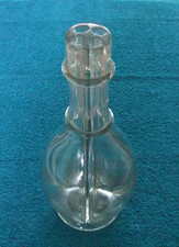 VINTAGE FRENCH 4 STEM GLASS FLOWER VASE * VGC *