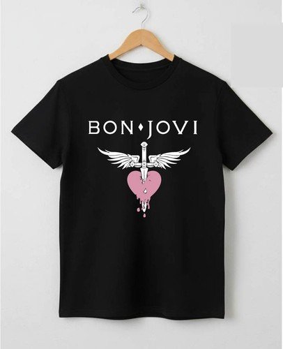 Bon jovi shirt black band - jovi, t-shirt
