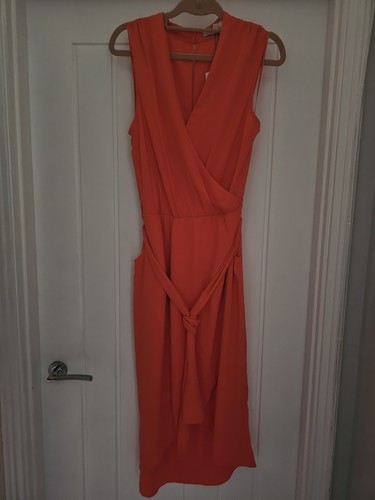 Bnwt oasis orange dress with - oasis,