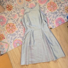 New Coast Glittery Silver Sheath Dress Wedding Special Occasion New Years 12