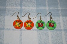 22mm Circular Wooden Earrings