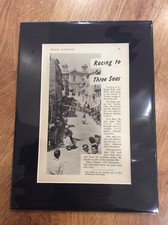 VESPA Vintage 1956 GS150 Advert PIAGGIO SCOOTER MODS Italy CASTELVENTRANO Sicily