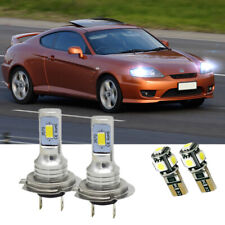 For Hyundai Coupe GK - H7 501 6000K LED Low/Side Headlight Headlamp Bulbs Set