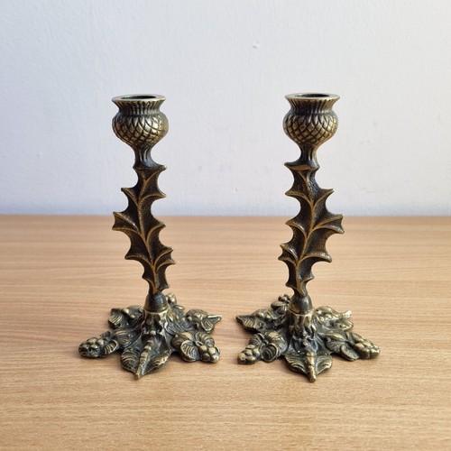 Vintage pair brass scottish - brass,
