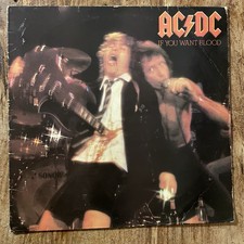 AC/DC - IF YOU WANT BLOOD YOU'VE GOT IT  VG+/EX VINYL LP /FIRST UK PRESS PORKY