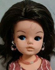 Vintage Sindy Doll Handmade Beaded Jewellery  Peach Faux Pearls Jewellery Only