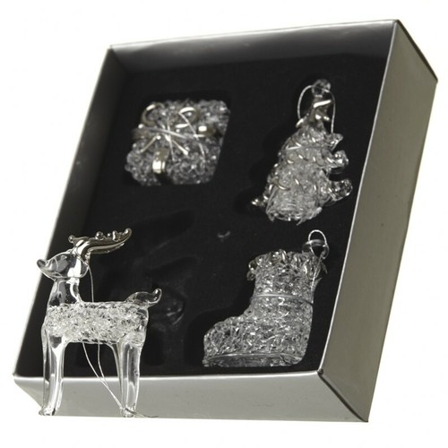 Glass handcrafted baubles - glass,