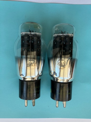 Pair sylvania 6a3 triode - sylvania,