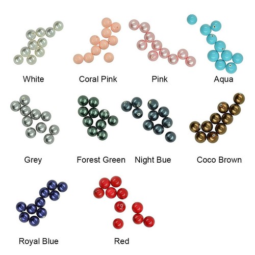 Pairs round pearl - pearl, hole
