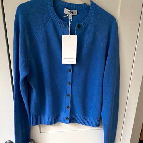 Cos blue linen - knit, cardigan