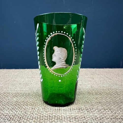 Antique mary gregory - antique, green
