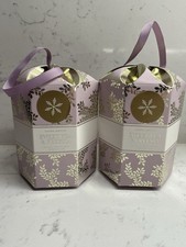 Laura Ashley Sweet Pea & Freesia Luxury Votive Candle Gift (pair)