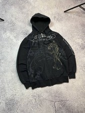 Vtg Ed Hardy Zip Up Hoodie