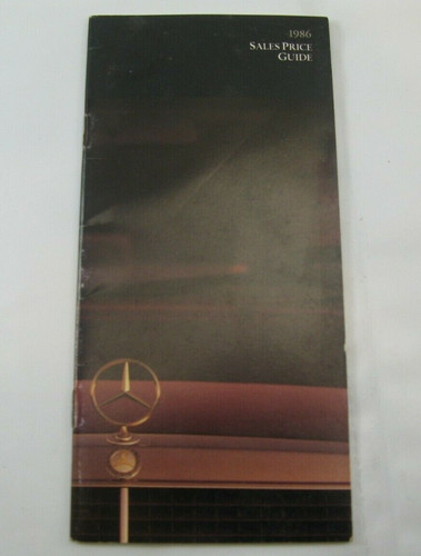 1986 mercedes benz dealer - 1986,